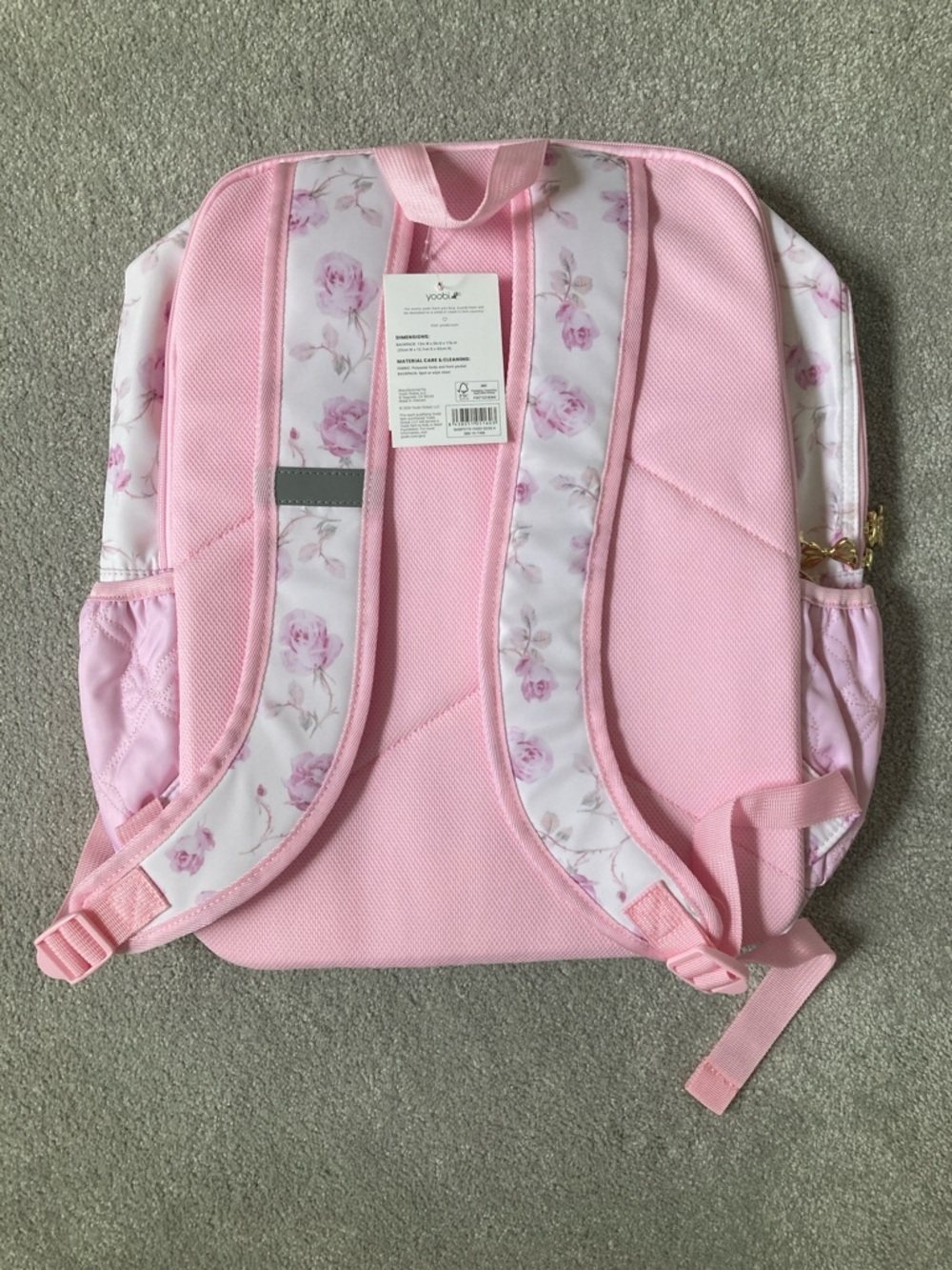 IN-HAND | LoveShackFancy x Target Yoobi Ribbon Rosa Backpack Sterling Dusk - Picture 3 of 13